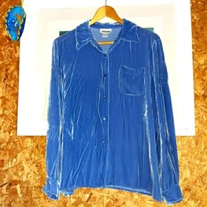 Moda Int'l velour blouse size XL. SOFT BEAUTIFUL RAYON AND SILK